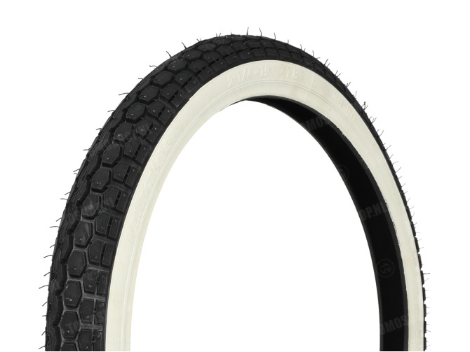 19 inch Continental KKS10WW white wall tire Tomos 2L 3L main