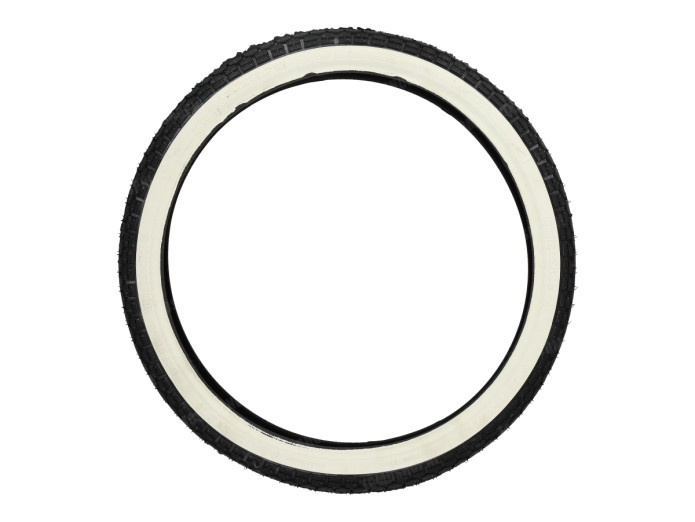 19 inch 2.50x19 Continental white wall buitenband Tomos 2L / 3L
