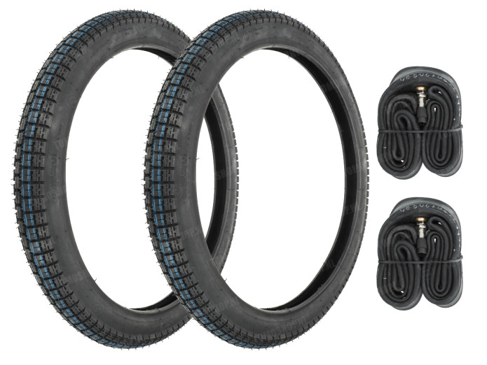19 inch 2.25x19 Deestone D776 tires set Tomos 2L / 3L