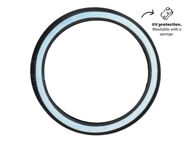19 inch 2.00x19 Anlas NR-7 white wall buitenband Tomos 2L / 3L product