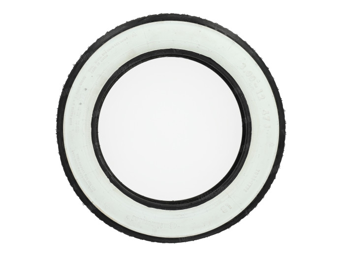 12 inch 3.00x12 Continental white wall tire Tomos Pack'R