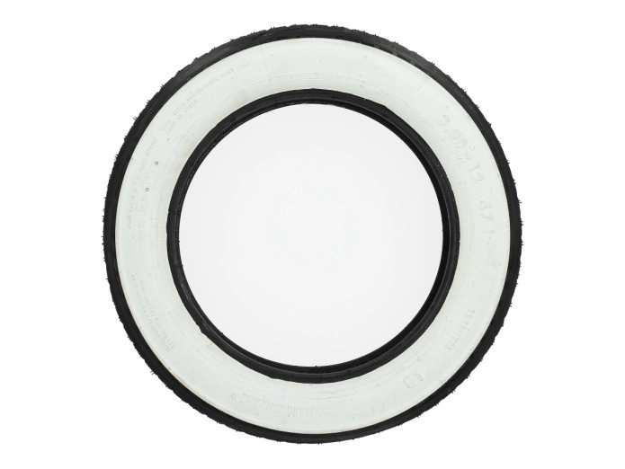 12 inch 3.00x12 Continental white wall tire Tomos Pack'R