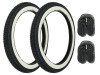 16 inch 2.25x16 Kenda white wall banden set Tomos A3 / A35 thumb extra