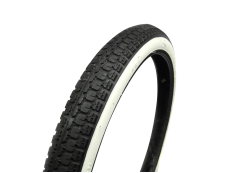 19 inch 2.00x19 Anlas NR-7 whitewall tire Tomos 2L / 3L