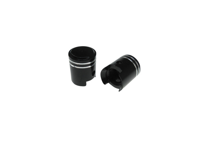 Valve caps set piston black product