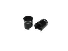 Ventilkappen Satz Piston Schwarz