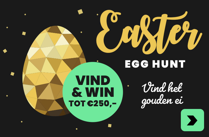 Vind een gouden ei en maak kans tot wel €250,-