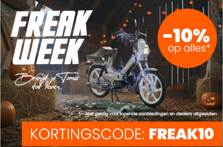 Halloween - 10% korting op alle Puch onderdelen