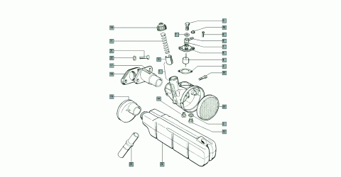 Tomos A3 carburateur (Bing 88A85/103)