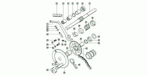 Tomos A3 starter / kickstart