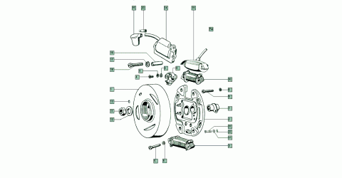 Tomos A3 ignition (Ducati 6V-18W)