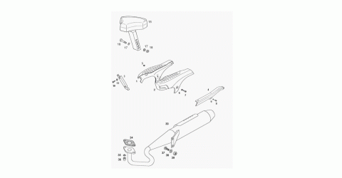 Tomos Classic XL seat / side cover / exhaust