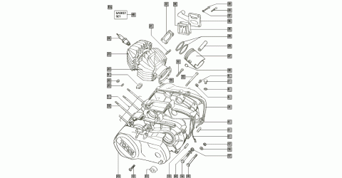 Tomos Classic motor parts