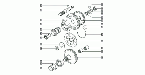 Tomos Classic main shaft