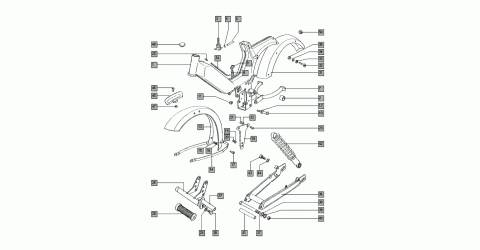 Tomos Classic frame / rear swingarm