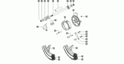 Tomos Flexer front wheel