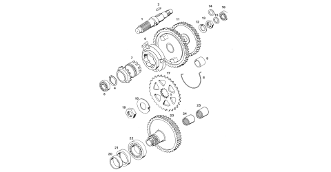 Tomos Flexer main axle / gearbox