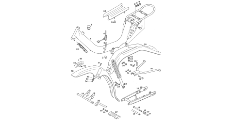 Tomos Flexer frame (met kunststof achterspatbord)