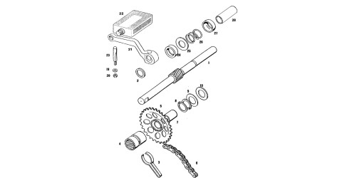 Tomos Flexer XL starter (pedals)