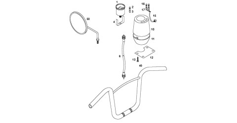 Tomos Flexer XL handle bar