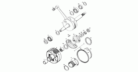 Tomos Funsport R crankshaft