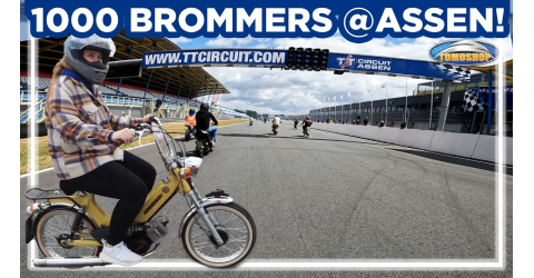 BromfieTTs 2023 Aftermovie! Met Tomoshop en 1000 Brommers racen over Assen