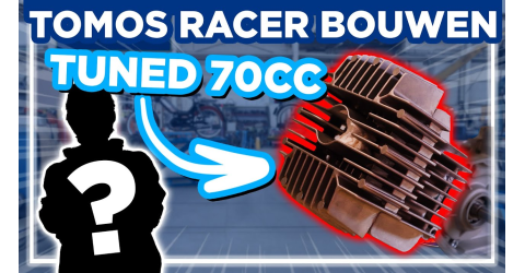 Tomos 70cc racer bouwen & crosser update!