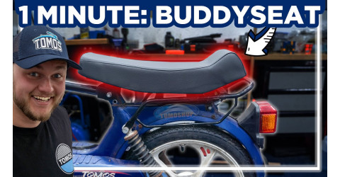 Tutorial: Mounting a buddyseat on a Tomos A3 / A35