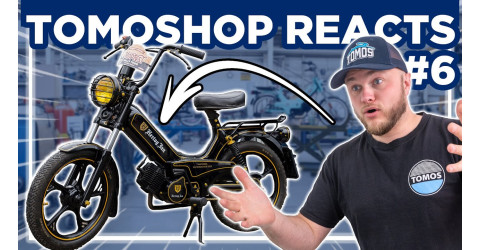 Mopfest 2024 reacts 6: This custom Tomos with beer brand!?