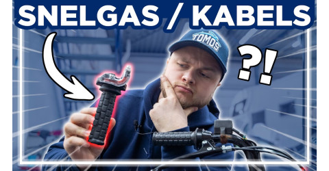 Tutorial: Tomos snelgas en kabels monteren