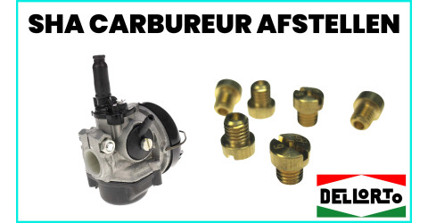 Tutorial: Tomos Dellorto SHA carburateur sproeier afstellen