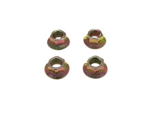 Flange nut set M7 yellow galvanized 4 pieces (mounting cylinder head)