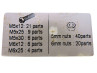 Schraube und Muttern Sortiment Schwarz M5 / M6 108-Teilig