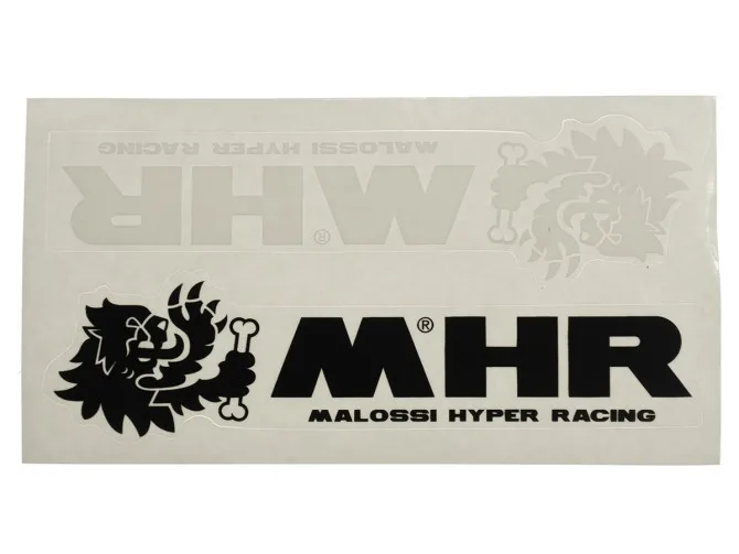 Sticker set Malossi MHR 2-delig zwart / wit product