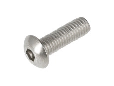 Inbusbout M5x16 RVS ronde kop