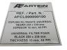Luchtfilter element Artein 60 PPI schuim universeel  thumb extra