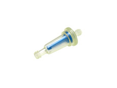 Fuel filter clear small tapered blue