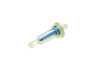 Fuel filter clear small tapered blue thumb extra