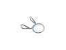 Hose clamp 8mm Mickey clip (a piece) thumb extra