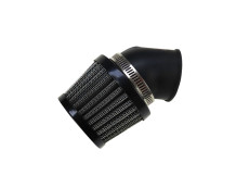 Luchtfilter 32mm powerfilter schuin 45 graden zwart (PHBG)