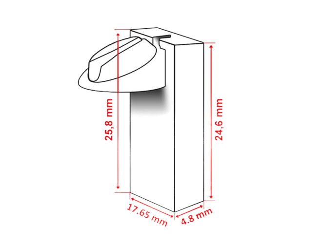 Dellorto SHA carburetor throttle drum metal replica product
