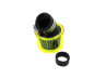 Air filter 26-35mm 45 degrees angled chrome with yellow cap thumb extra