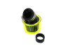 Luchtfilter 26-35mm 45 graden schuin chroom met gele kap thumb extra