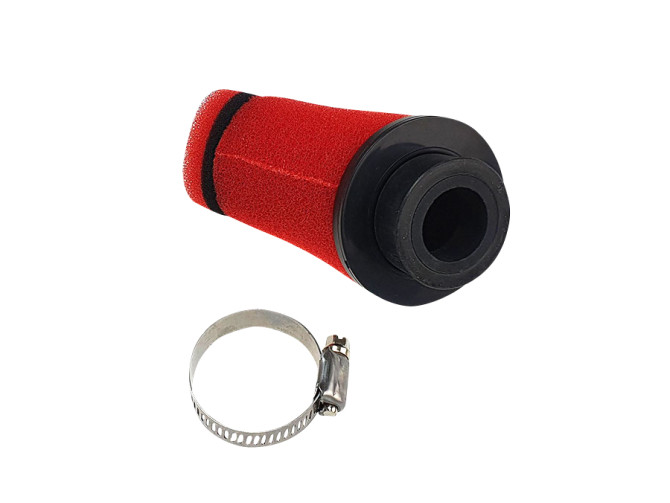 Luchtfilter 28mm / 35mm powerfilter schuin TNT rood (PHBG / PHVA) product