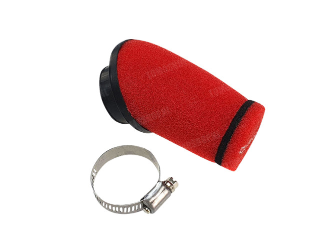 Luchtfilter 28mm / 35mm powerfilter schuin TNT rood (PHBG / PHVA) main