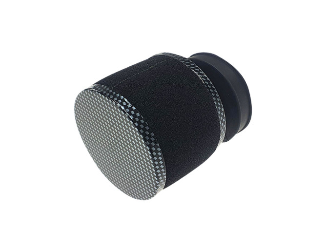 Air filter 60mm foam black with carbon look Dellorto SHA product