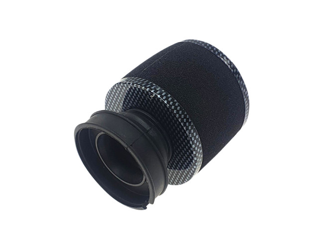 Luchtfilter 60mm schuim zwart met carbon look Dellorto SHA product
