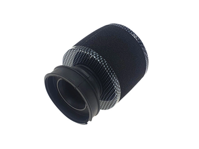 Luchtfilter 60mm schuim zwart met carbon look (Dellorto SHA) product
