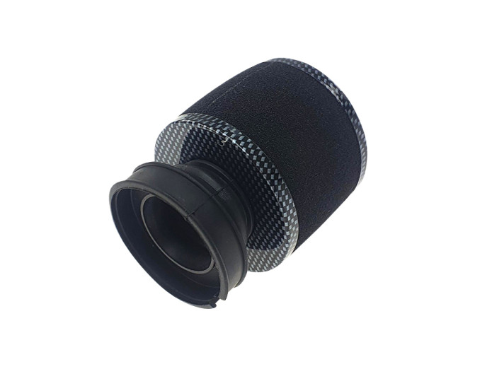 Luftfilter 60mm Schaum Schwarz mit Carbon-look (Dellorto SHA)