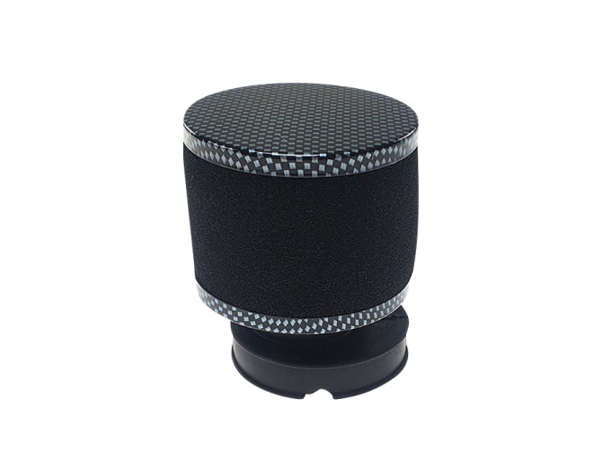 Air filter 60mm foam black with carbon look (ellorto SHA) product